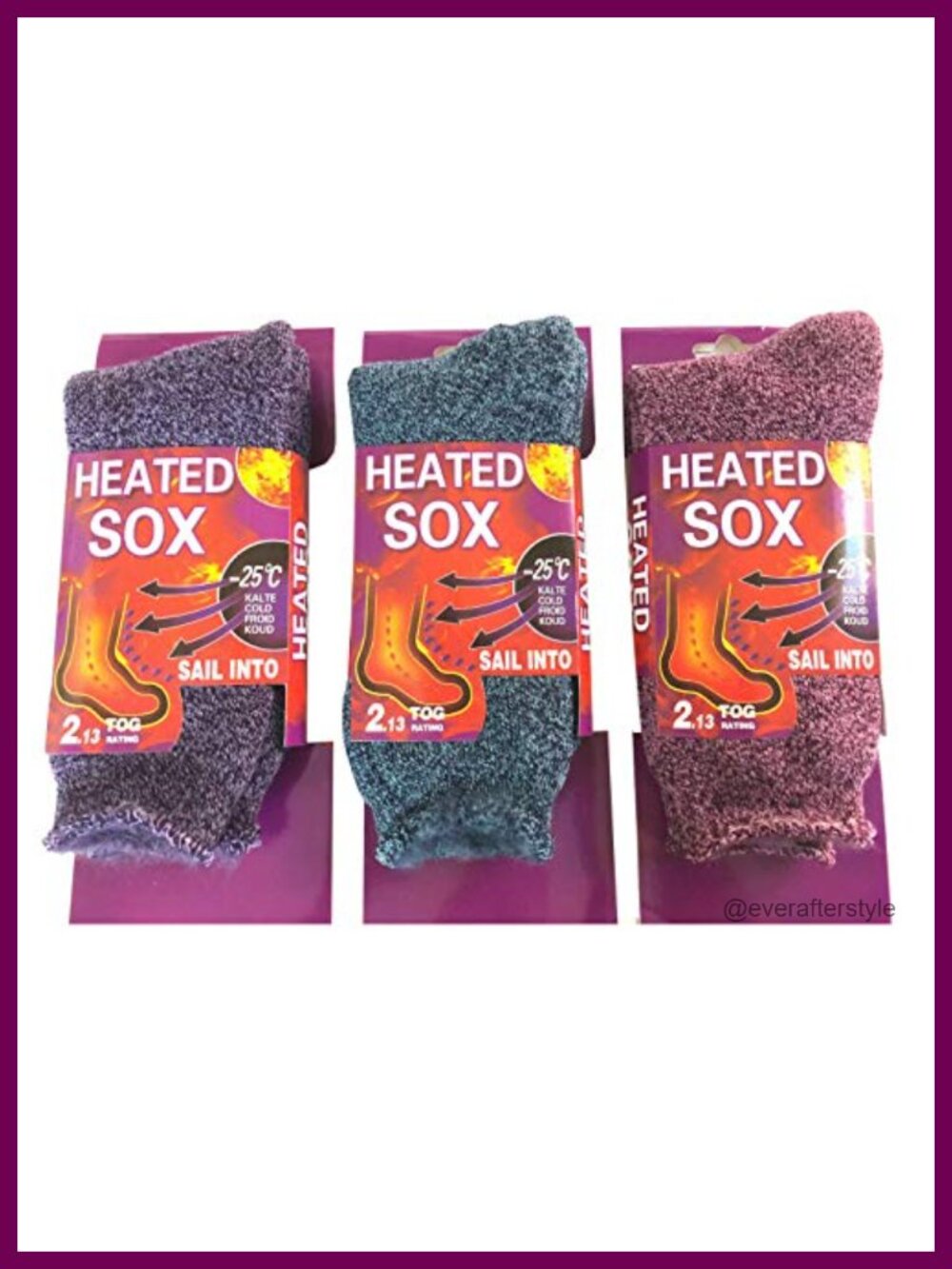 3 Pairs Women Thermal Insulated Thick Crew Socks Fur Lined Winter Hiking